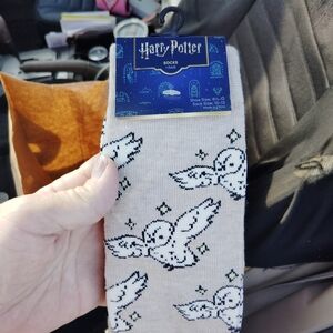 Warner Bros. Harry Potter Owl Socks - Cream and Black